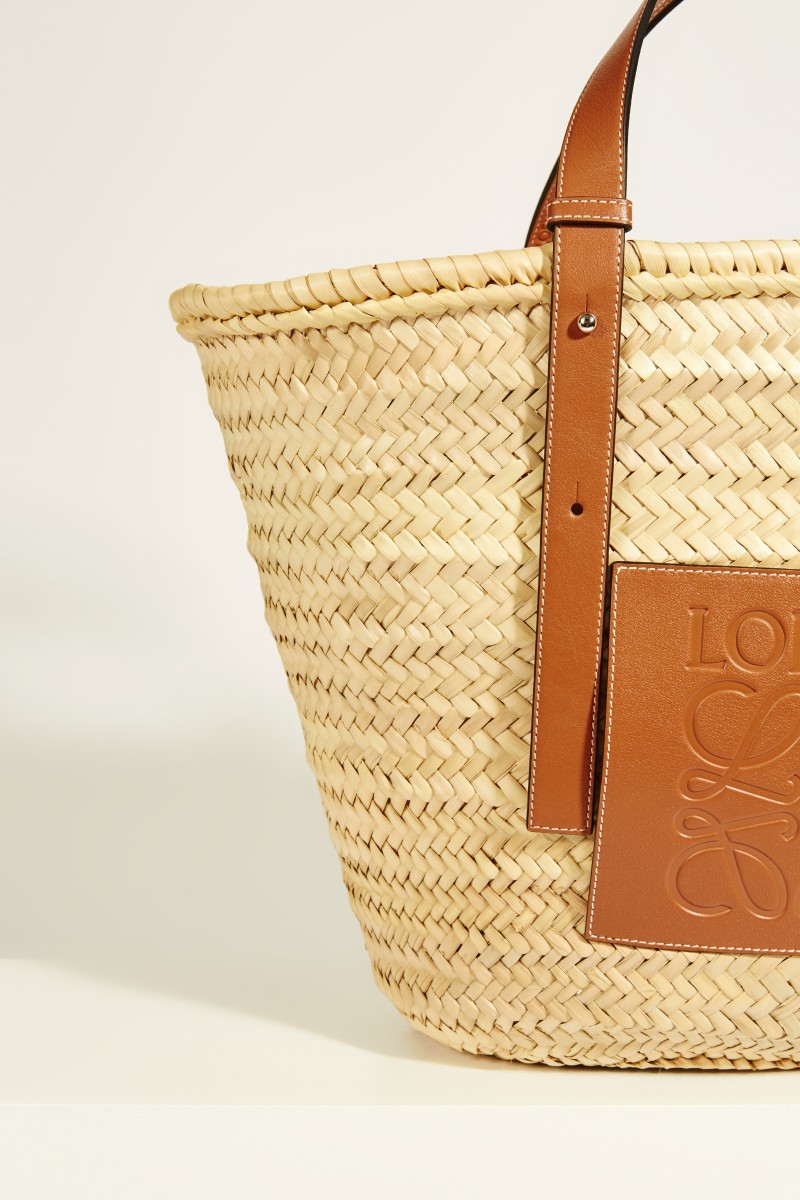 Korb 'Basket Bag Large' Natural/Tan