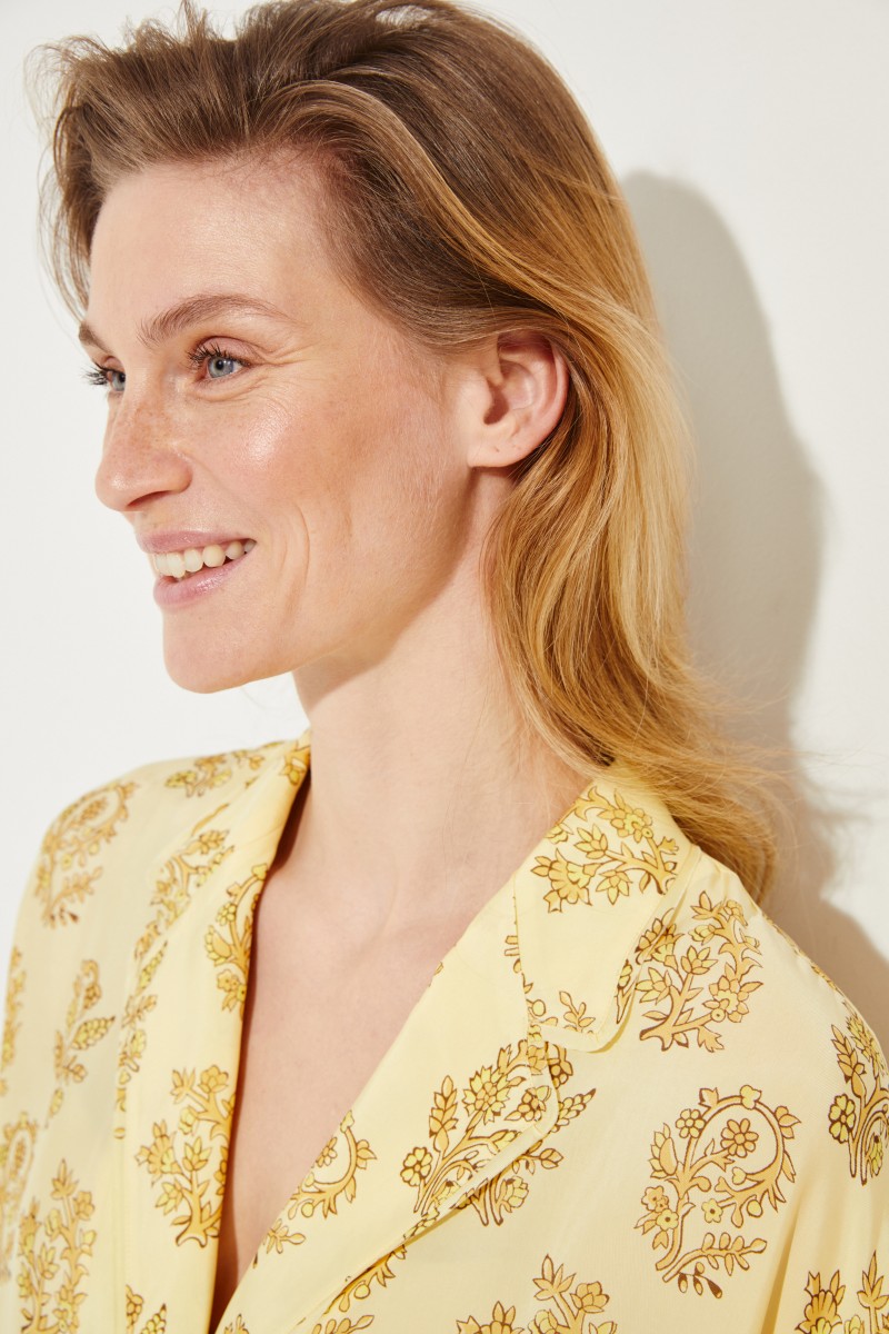 Blazer 'Sumi' mit floralem Print Gelb/Multi