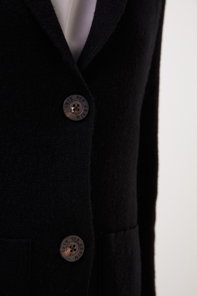Iris von Arnim Cashmere Doubleface-Jacke 'Pallina' Schwarz