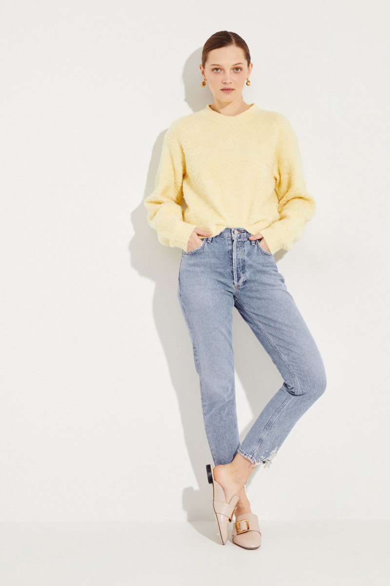 Baumwoll-Pullover 'Kathy' Gelb