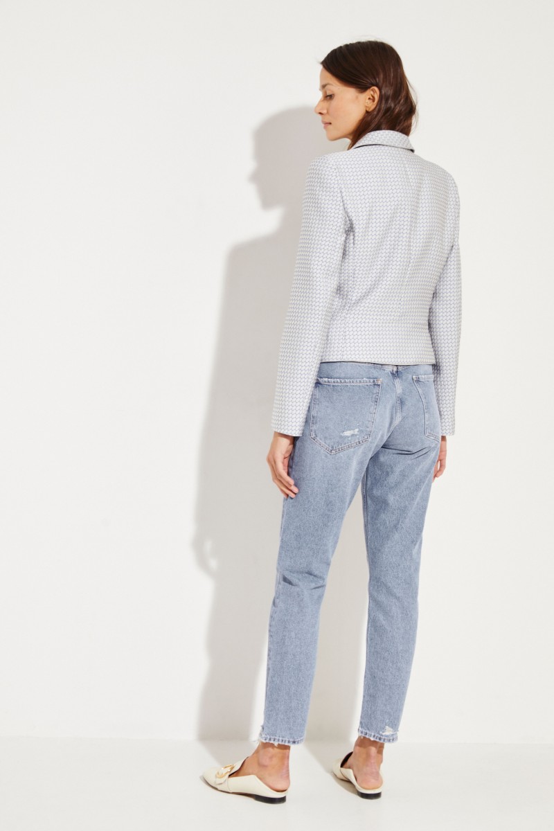 Gemusterter Blazer Blau/Multi