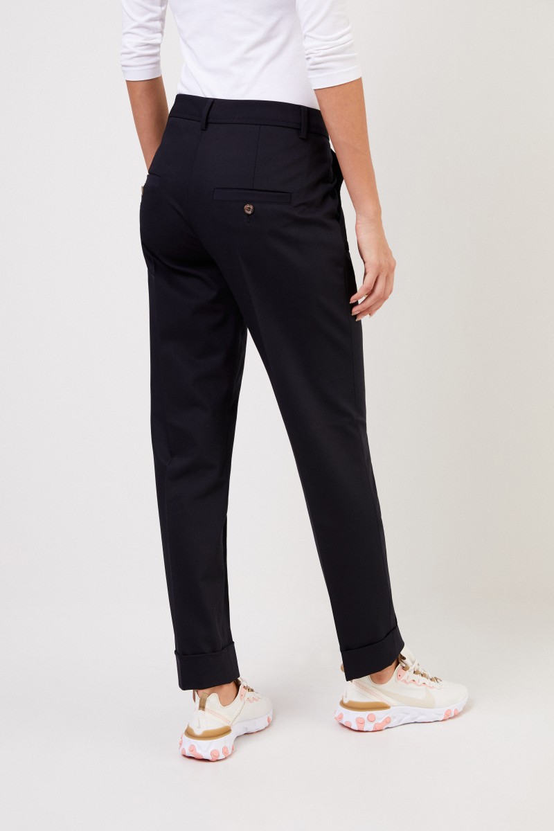 Seductive Bügelfaltenhose 'Allison' Marineblau