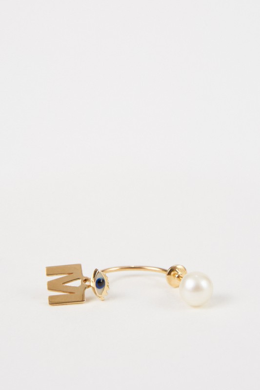 Ohrring 'Micro Eye M' Gelbgold