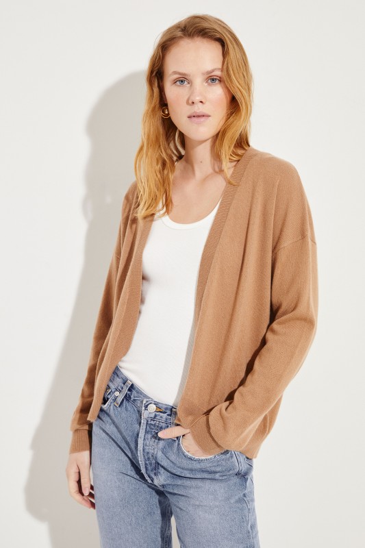 Cashmere-Cardigan Caramel