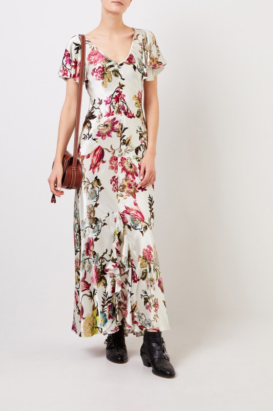 Etro Langes Kleid mit Print Multi