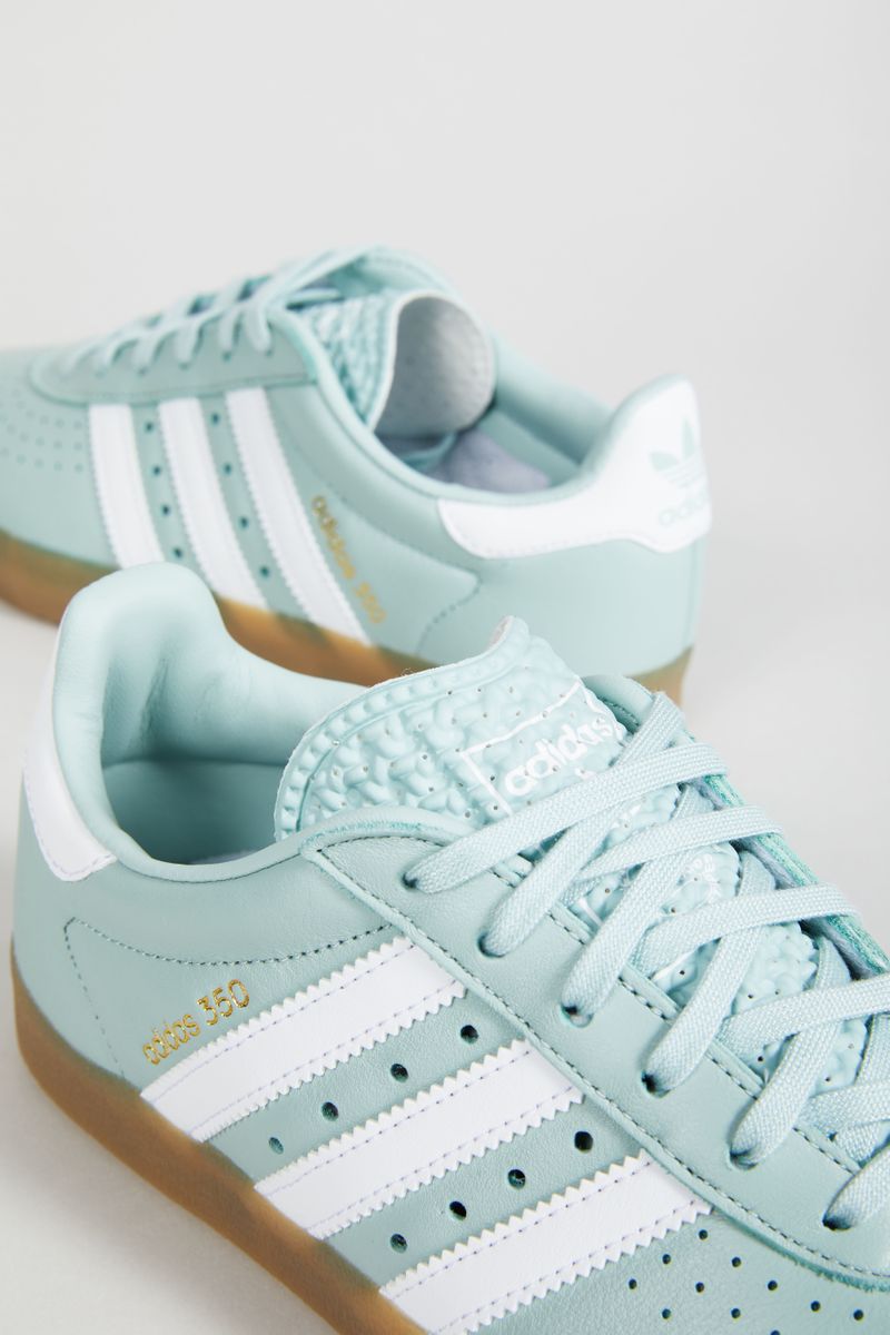 Leder-Sneaker 'Adidas 350 W' Grün/Weiß