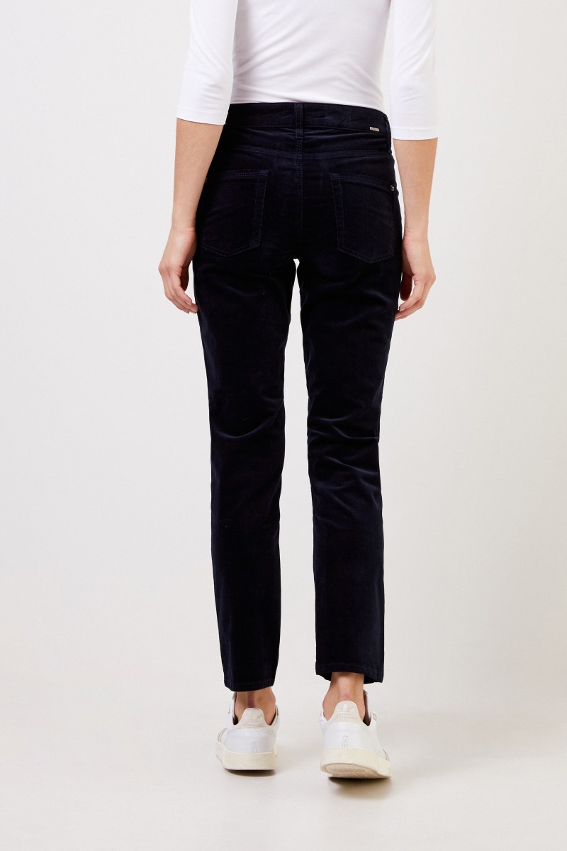 Cambio Feincord-Hose 'Pina' Marineblau