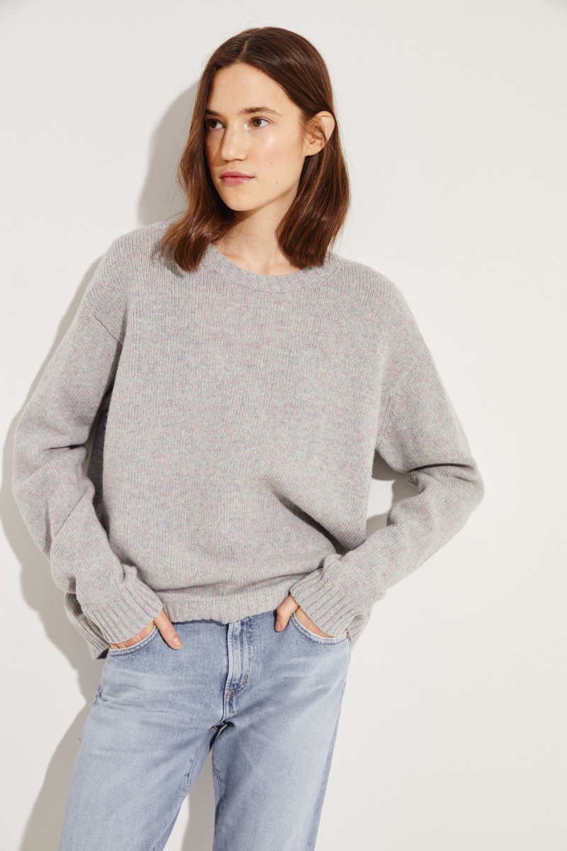Woll-Pullover Violett/Multi