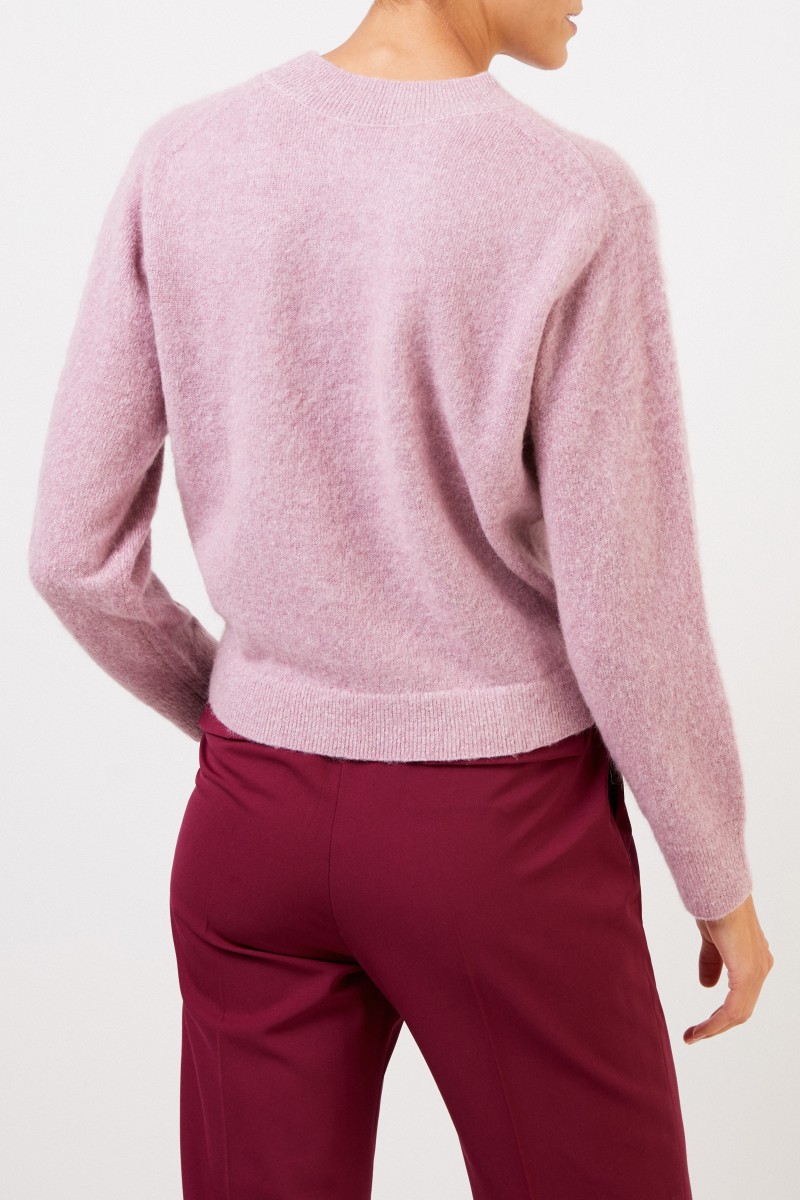 Vince Klassischer Pullover in Rosé Meliert