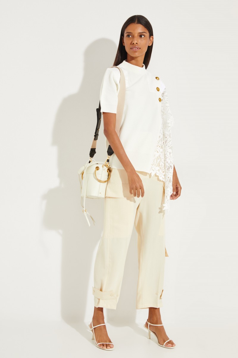 Shopper 'Roy Bucket Mini' Natural White