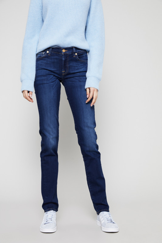 Skinny 'Mid Rise Roxanne' Dunkelblau