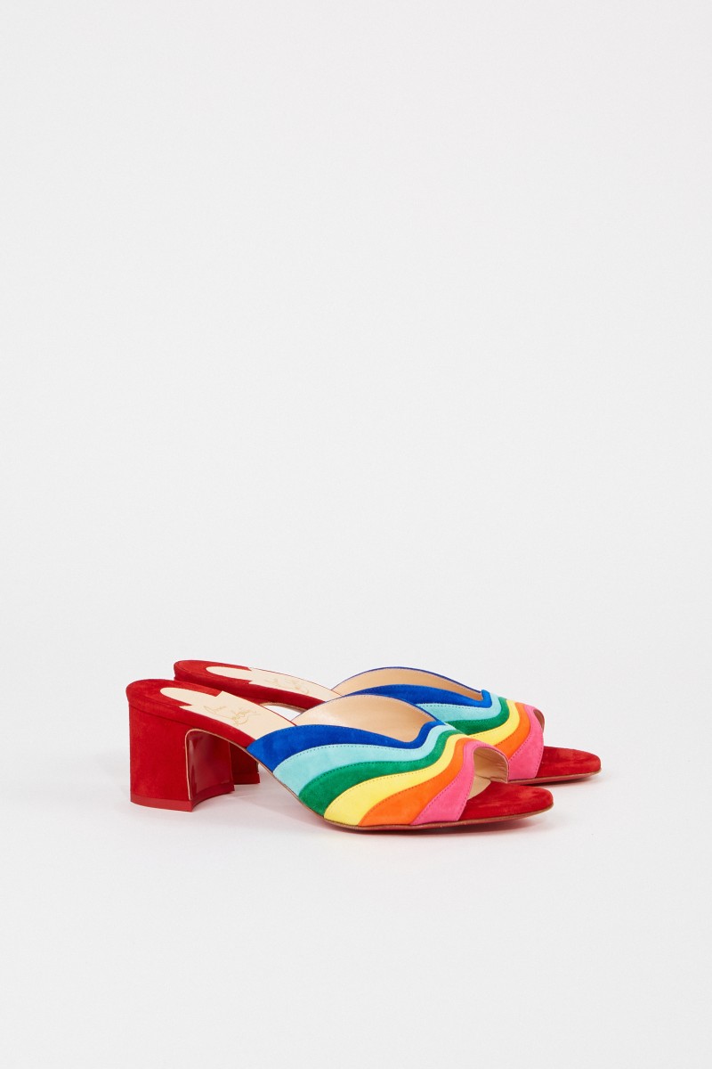 Christian Louboutin Leder-Mule 'Degradouce 5' Multi