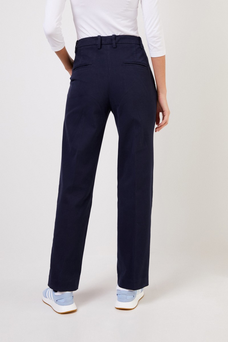 Aspesi Baumwoll-Hose Marineblau