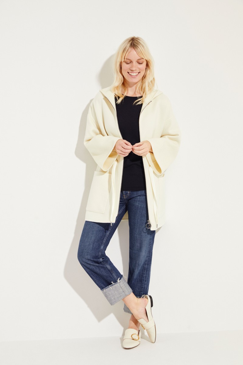 Kurzarm Cashmere-Pullover 'Lynn' Blau