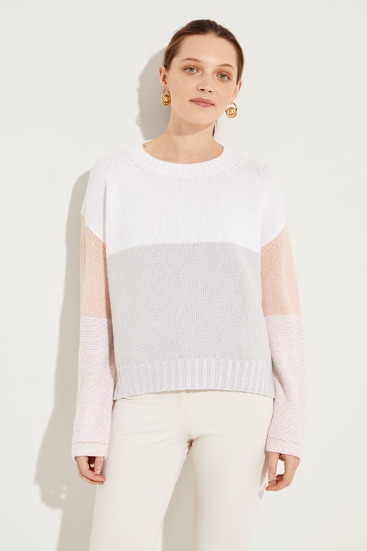 Cashmere-Pullover 'Maya' Rosé/Grau