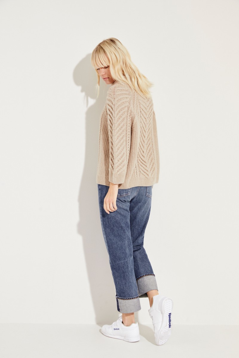 Cashmere-Strick-Pullover 'Berry' Braun