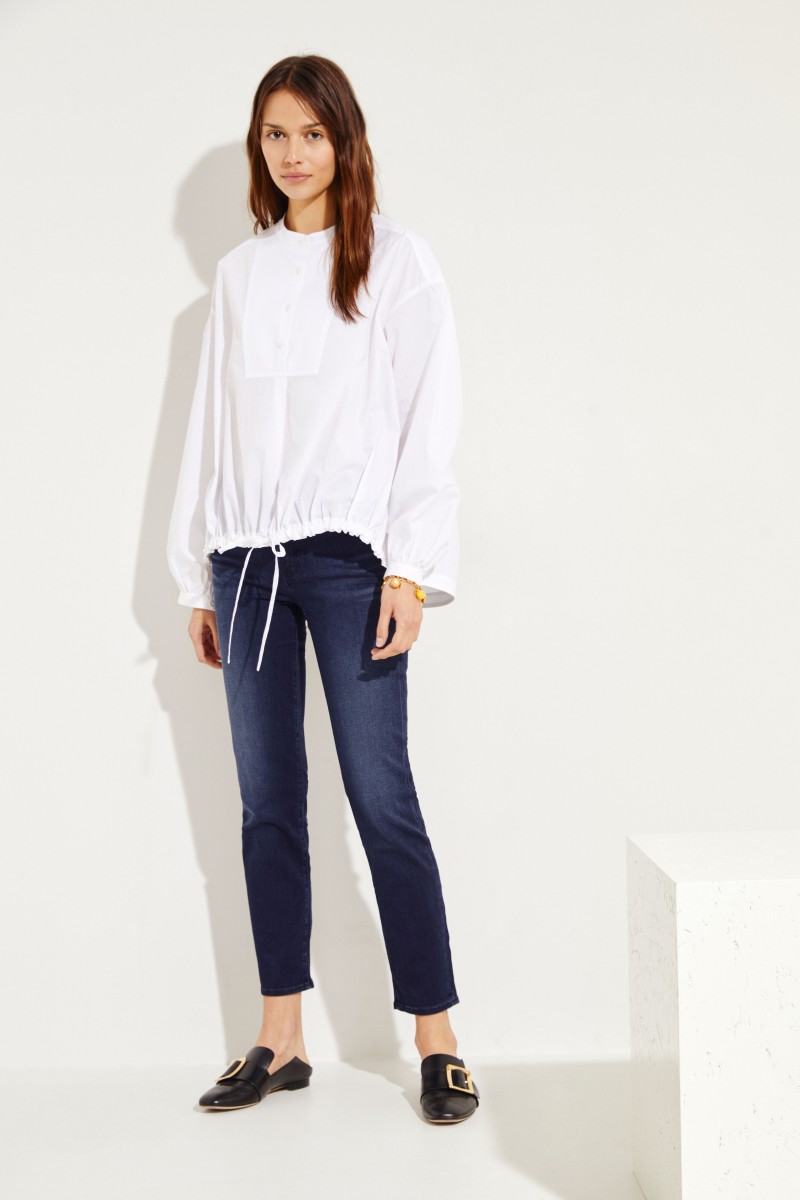 Mid-Rise Skinny Jeans 'Roxanne Crop' Dunkelblau