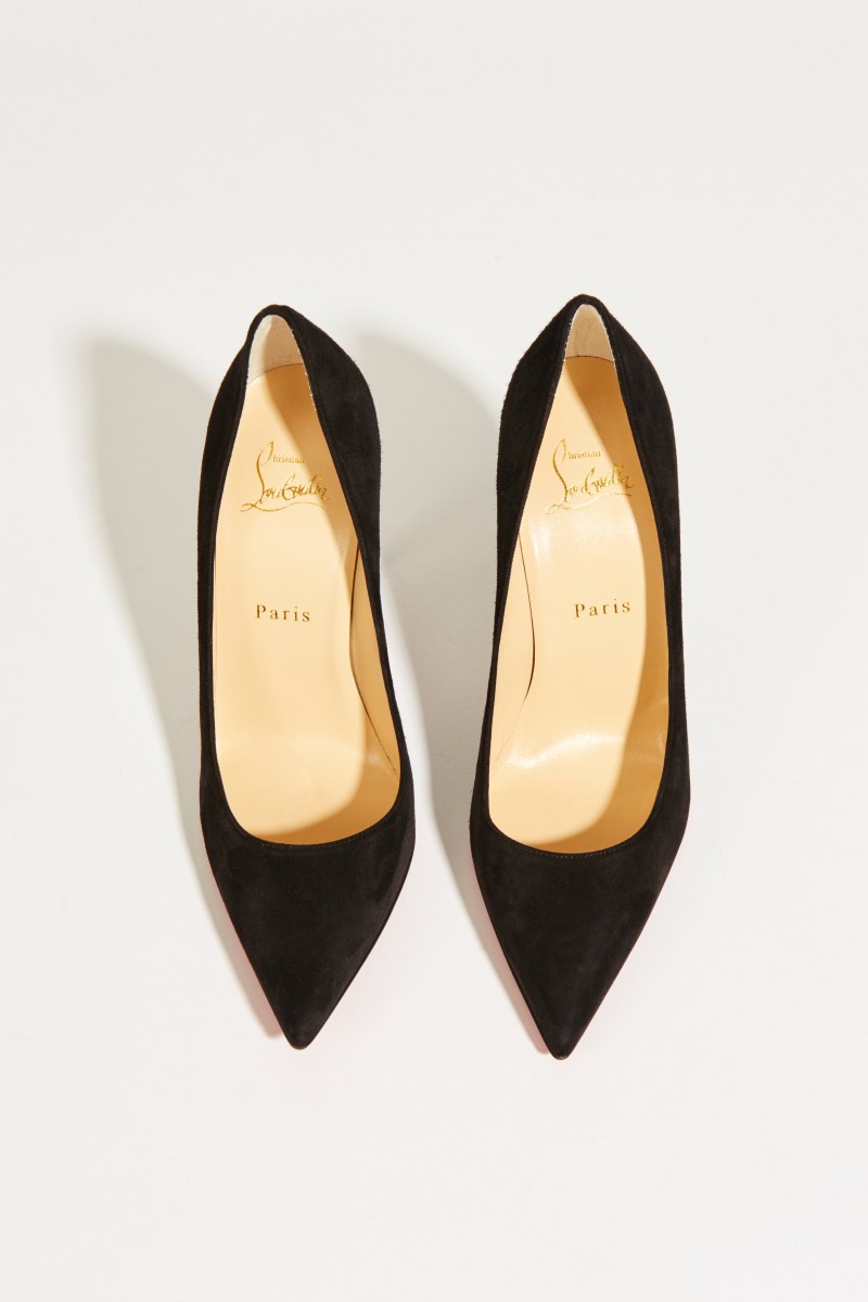 Veloursleder-Pump 'Alminette' Schwarz