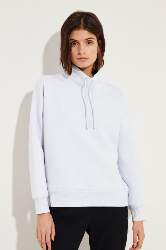 Baumwoll-Sweatshirt Blau