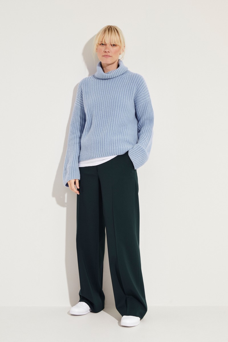 Cashmere-Rollkragenpullover 'Maryna' Hellblau