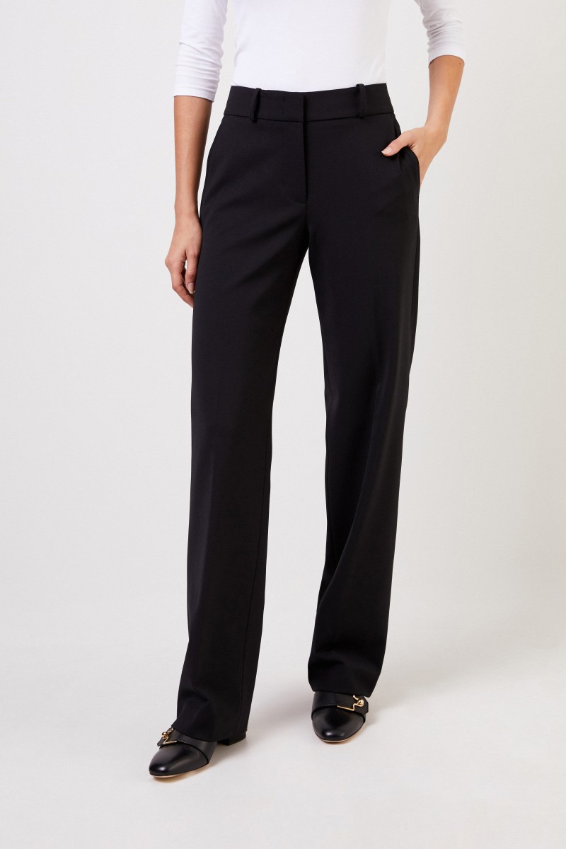 Cappellini Klassische Hose Schwarz