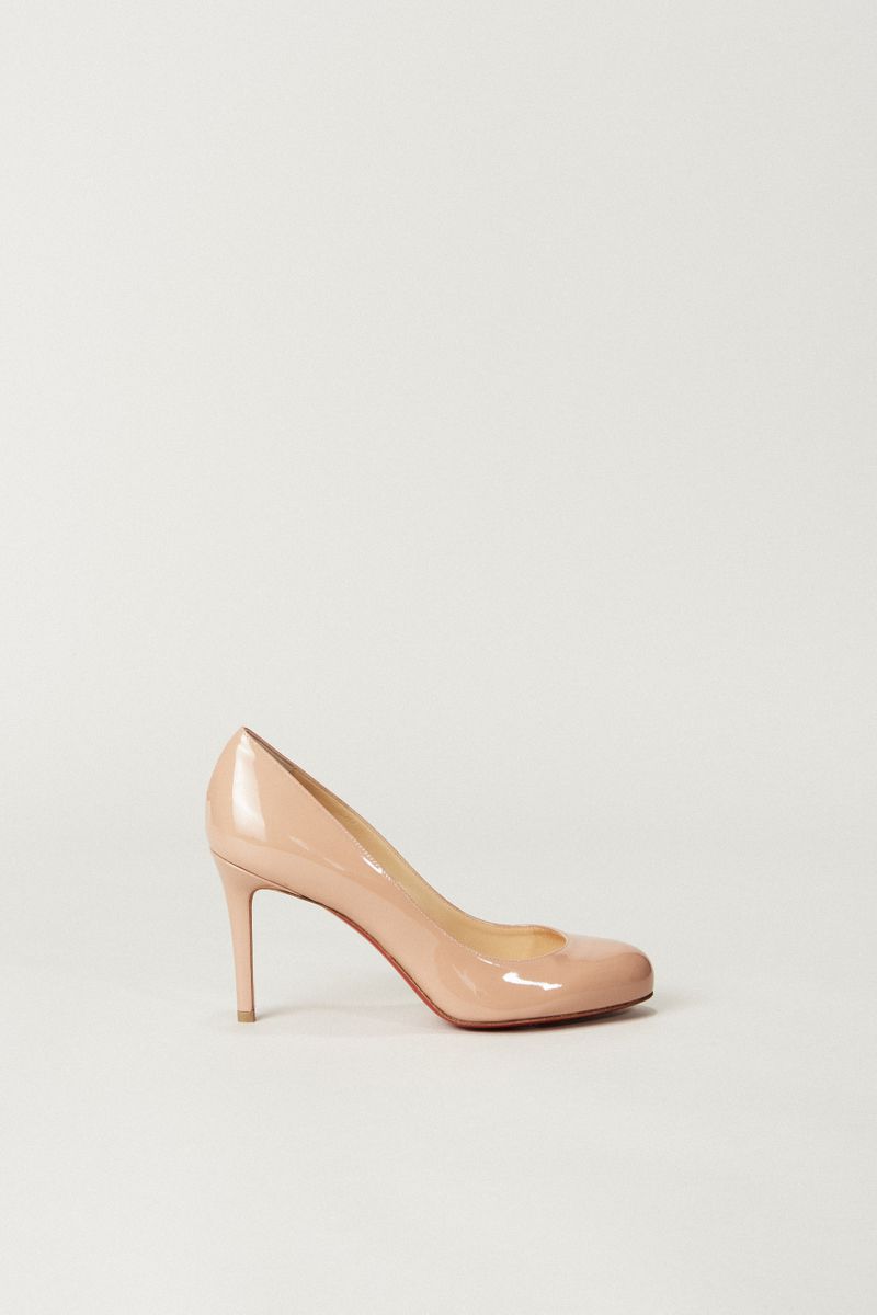 Lackleder-Pump 'Fifille 85' Nude