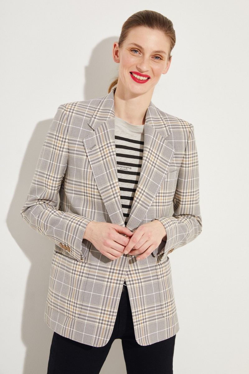 Glencheck-Blazer 'Jana Glossy' Multi