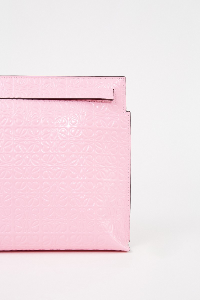 Loewe Clutch 'Pouch Repeat'' mit Logo Pink
