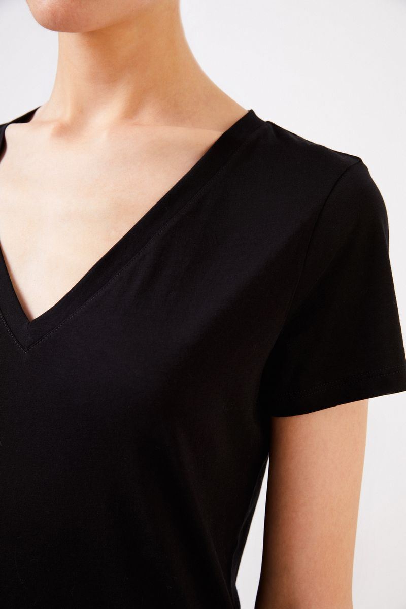 Schlichtes T-Shirt Schwarz