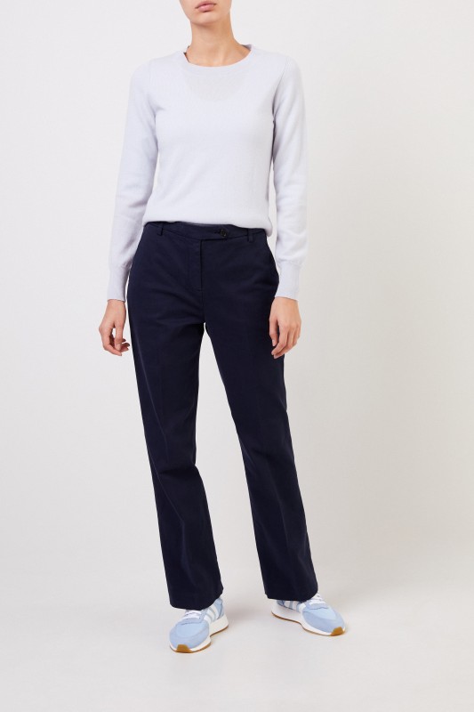 Aspesi Baumwoll-Hose Marineblau