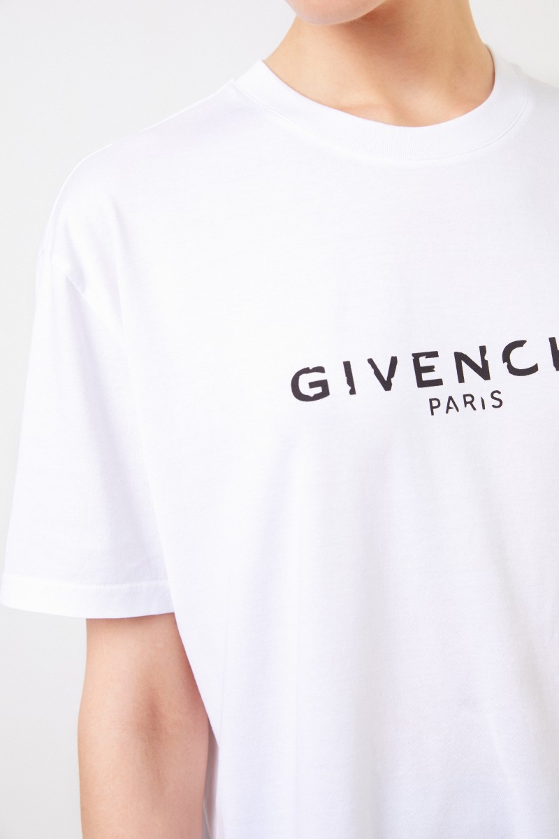 Givenchy T-Shirt mit Logo Weiß