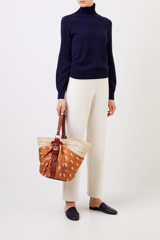 Chloé Cashmere-Rollkragenpullover Marineblau