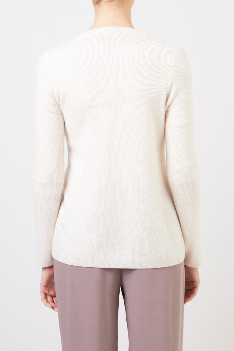 Cashmere-Seiden Pullover 'Tami' Crème