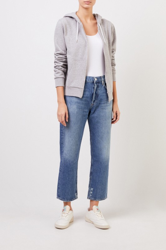 High Rise Jeans ' Parker' Blau