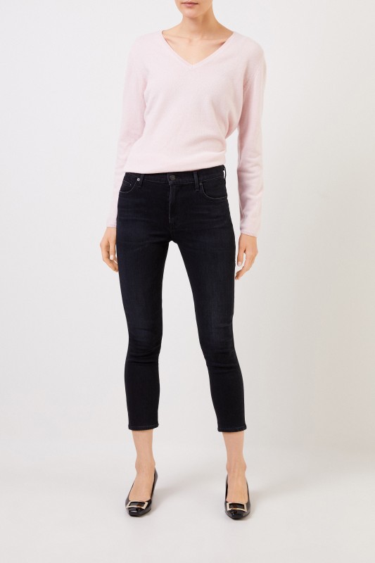 Citizens of Humanity Midrise-Skinny Jeans 'Rocket Cropped' Anthrazit