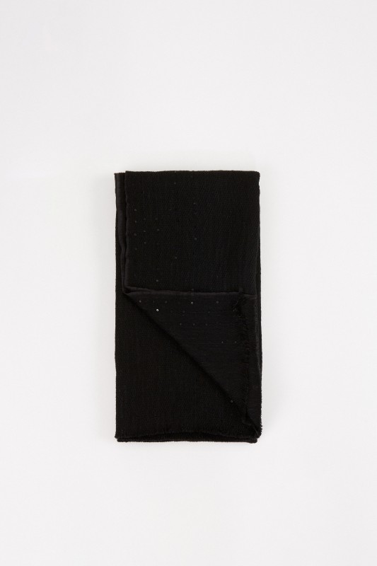 Fabiana Filippi Schal mit Paillette-Details Schwarz