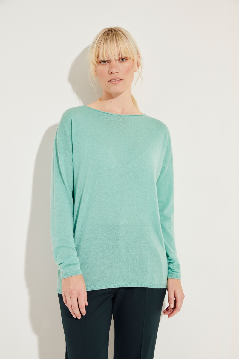 Cashmere-Pullover 'Lana' Grün