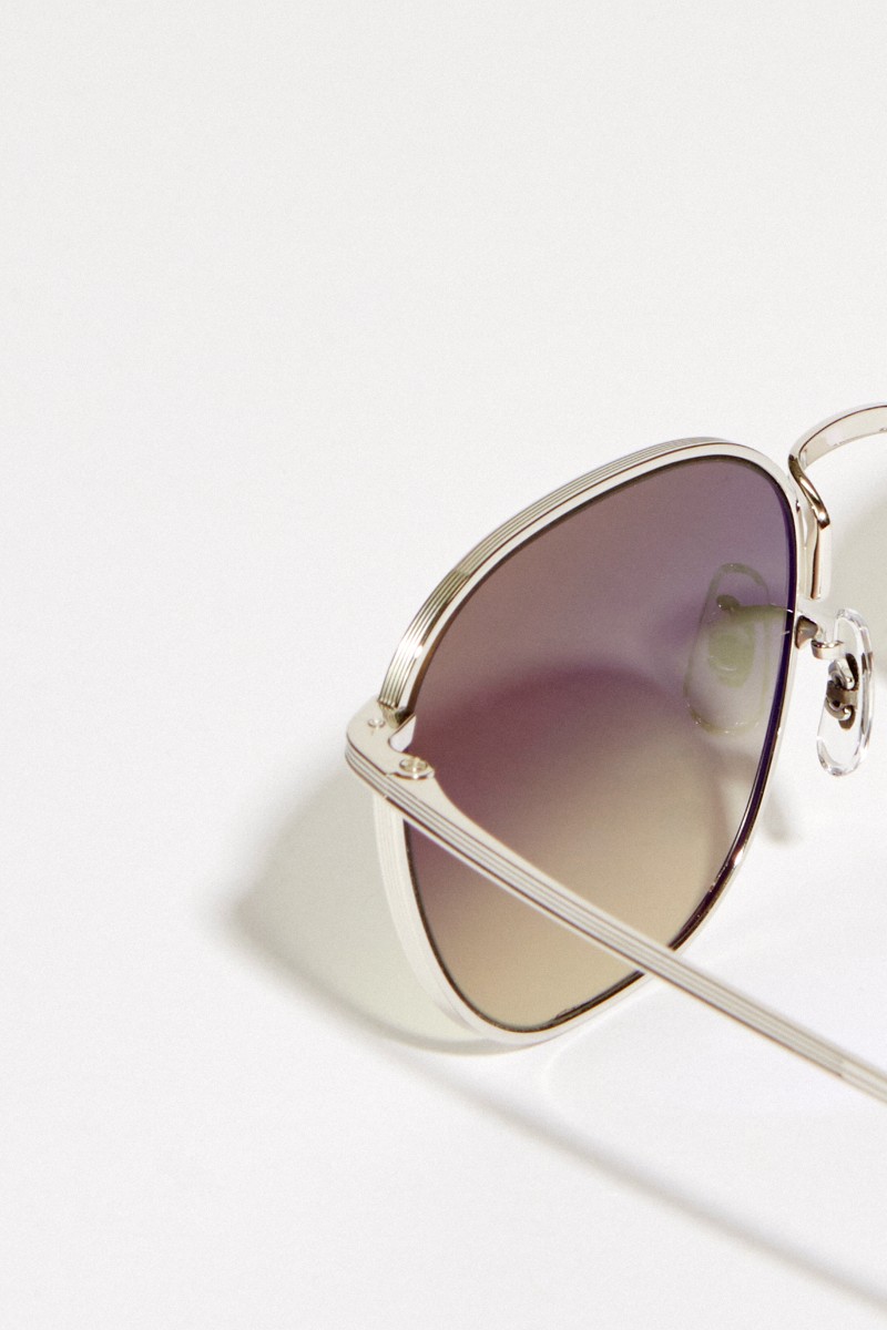 Oliver Peoples Sonnenbrille 'The Row' Silber