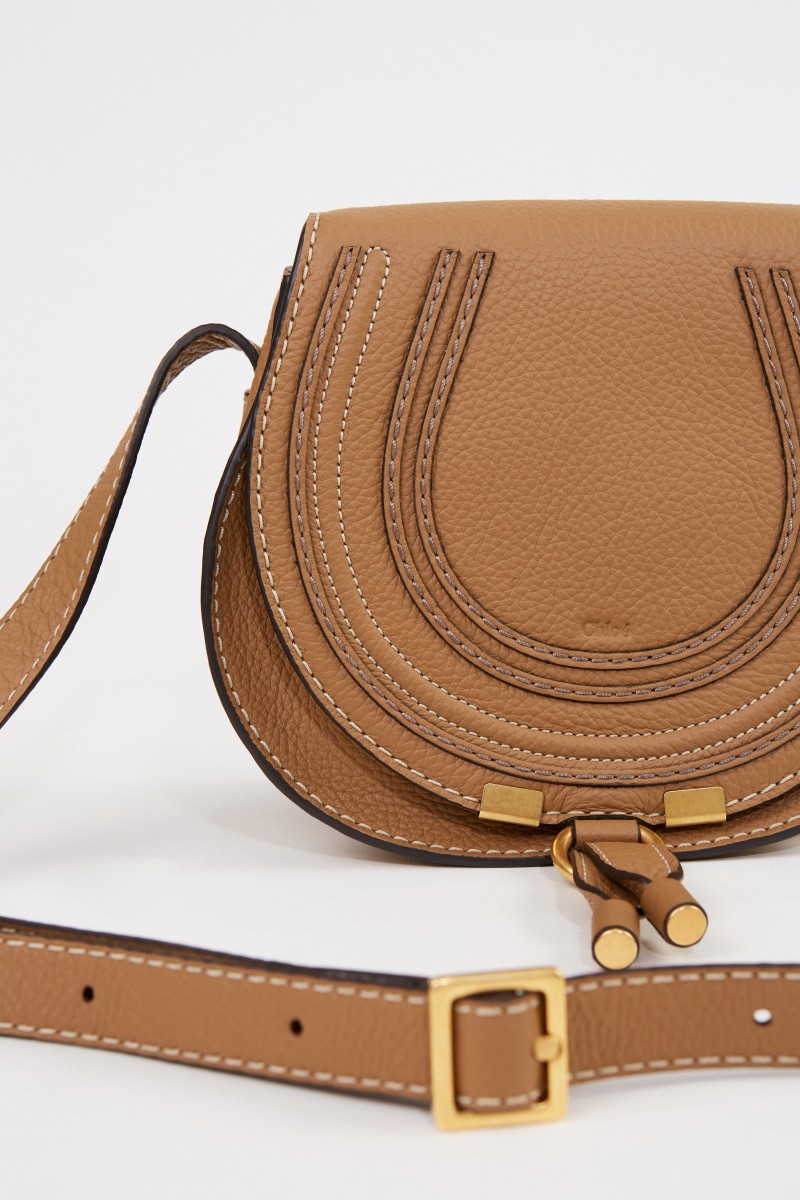 Chloé Umhängetasche 'Marcie Saddle Small' Nut