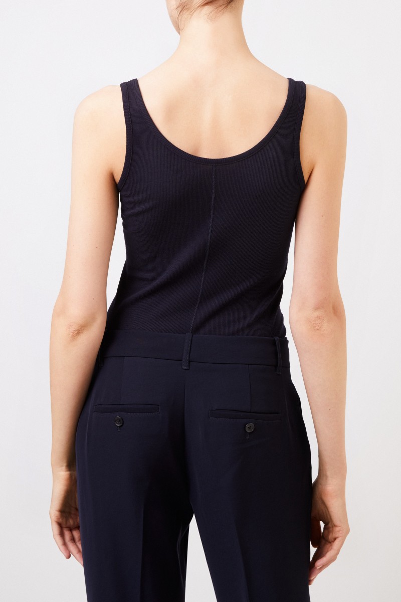 Ripp-Tank-Top Marineblau