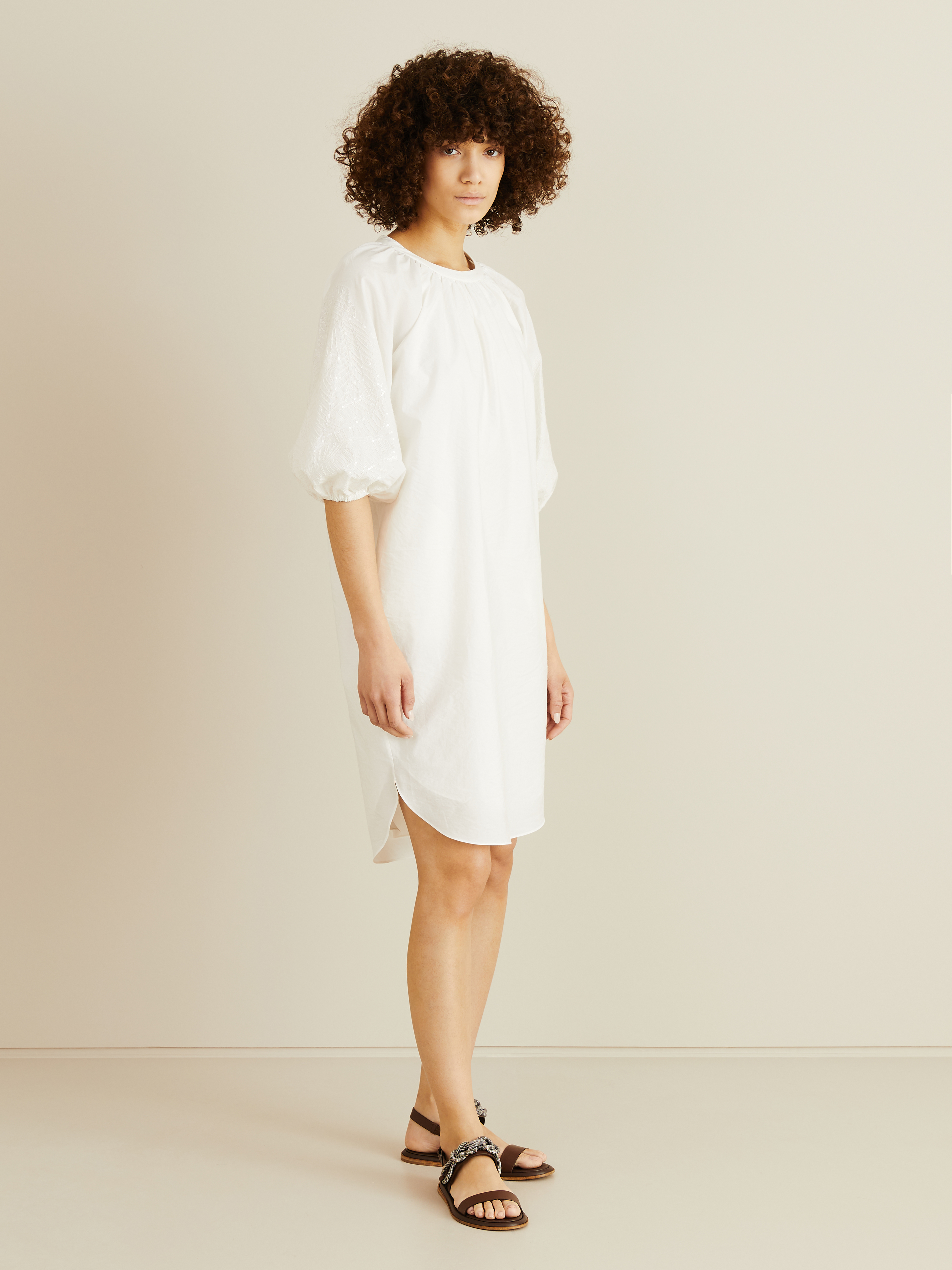 cheap white cotton dress
