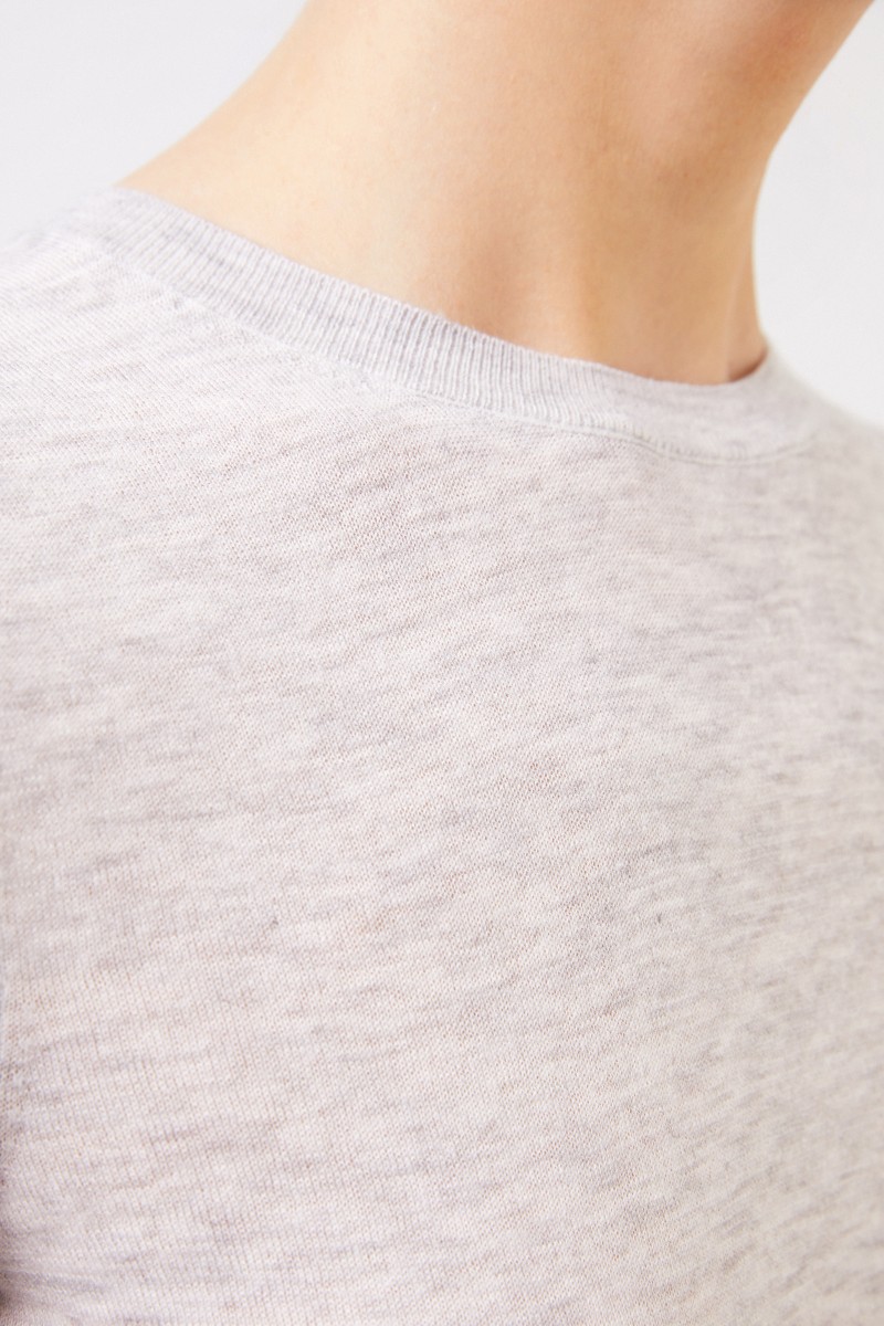Vince Schlichtes Stricktop Grau