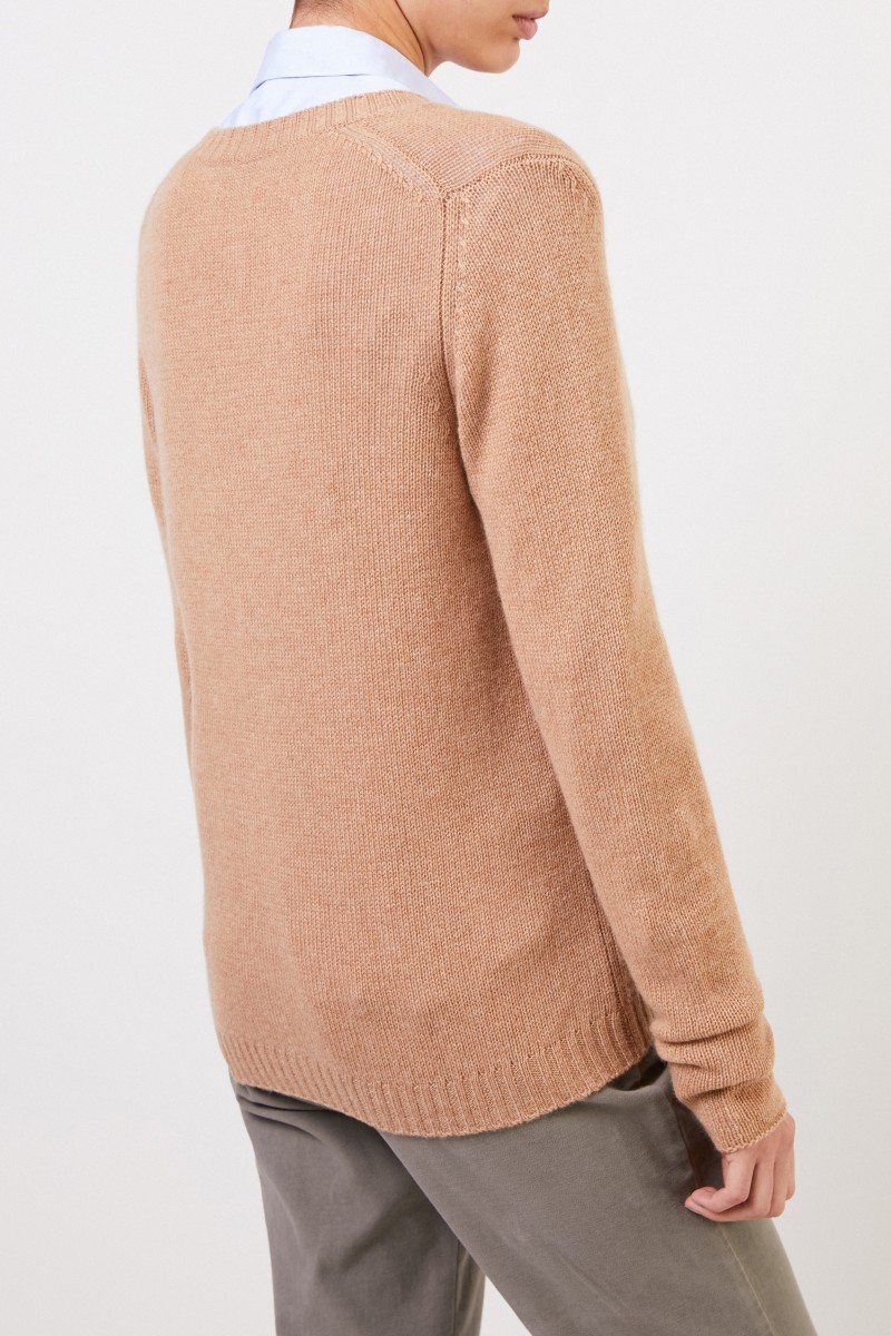 Allude Cashmere-Cardigan Cognac