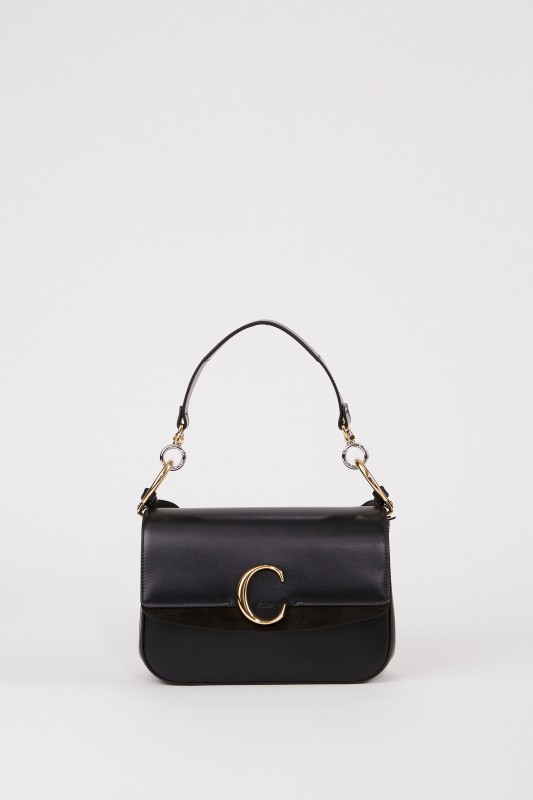 Tasche 'Chloé C Medium' Schwarz