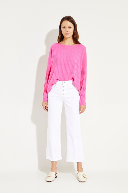 Oversize Cashmere-Pullover Pink