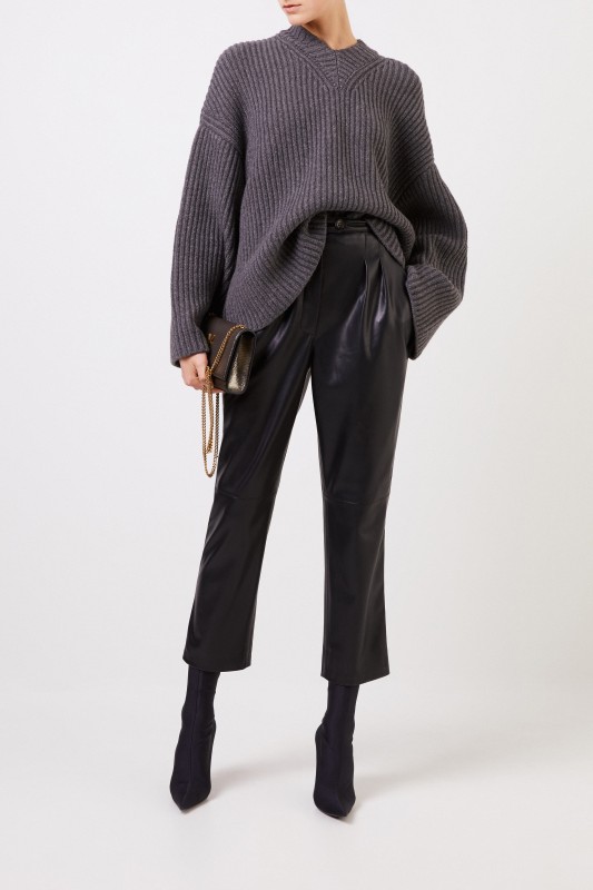 Nanushka Leatherette-pants 'Mitsu' Black