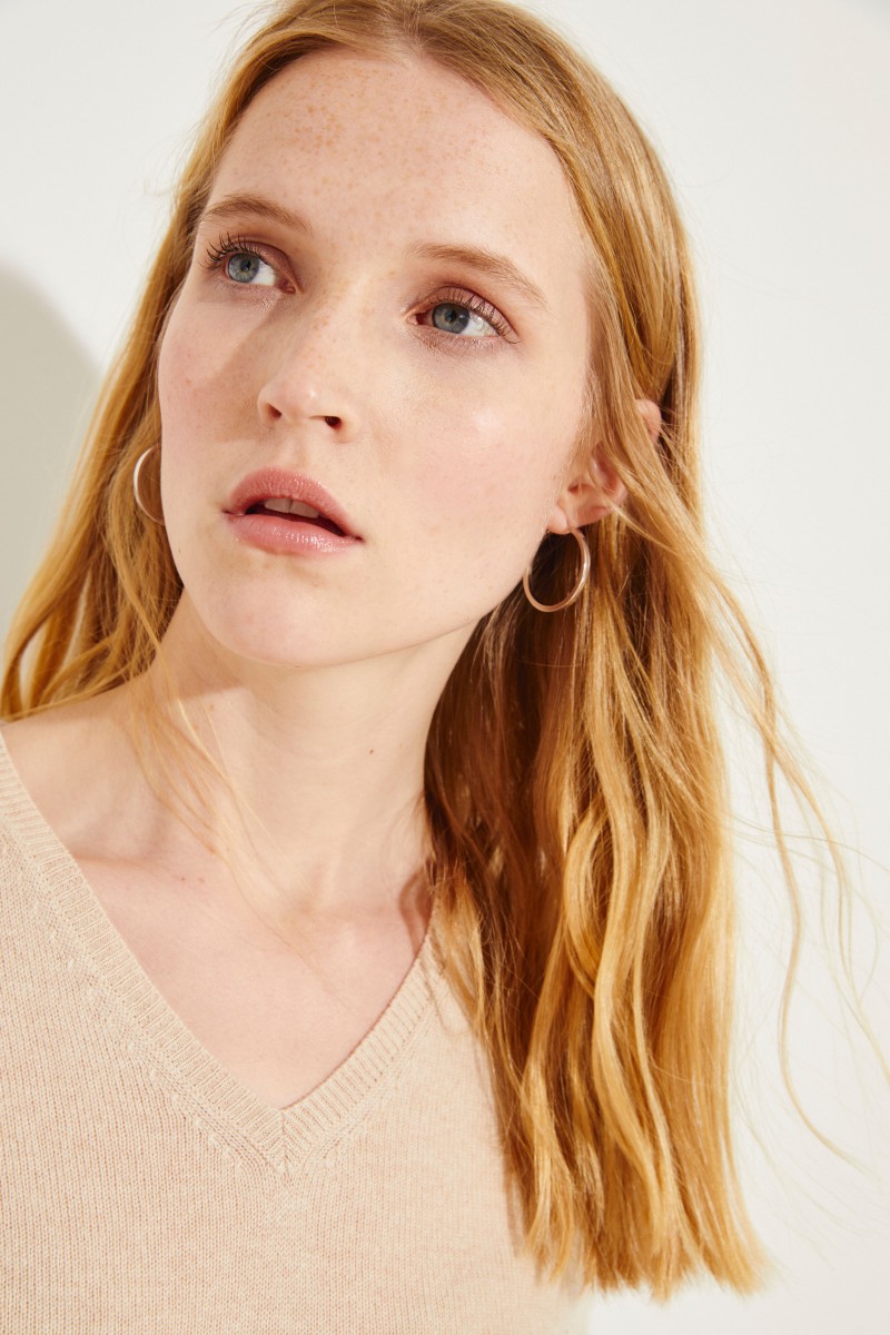 Cashmere-Pullover 'Candice' Puder