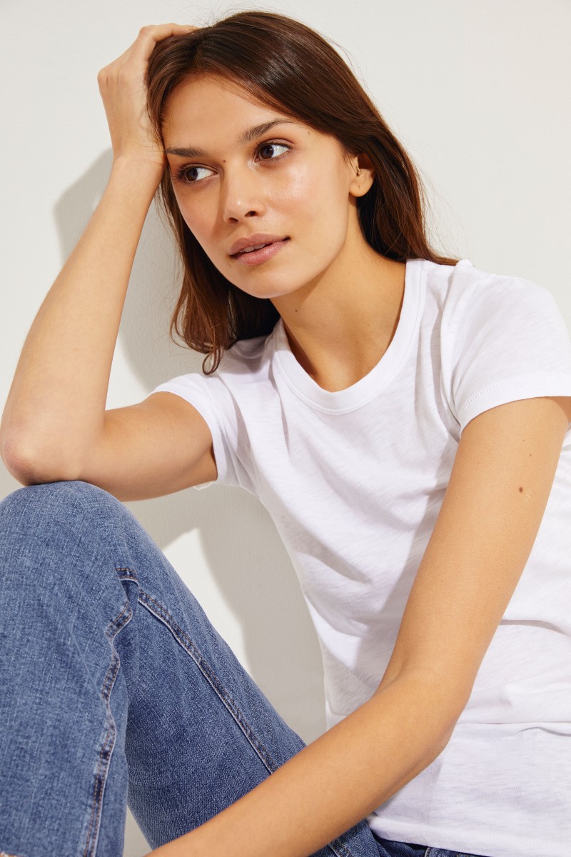 Schlichtes T-Shirt Weiß