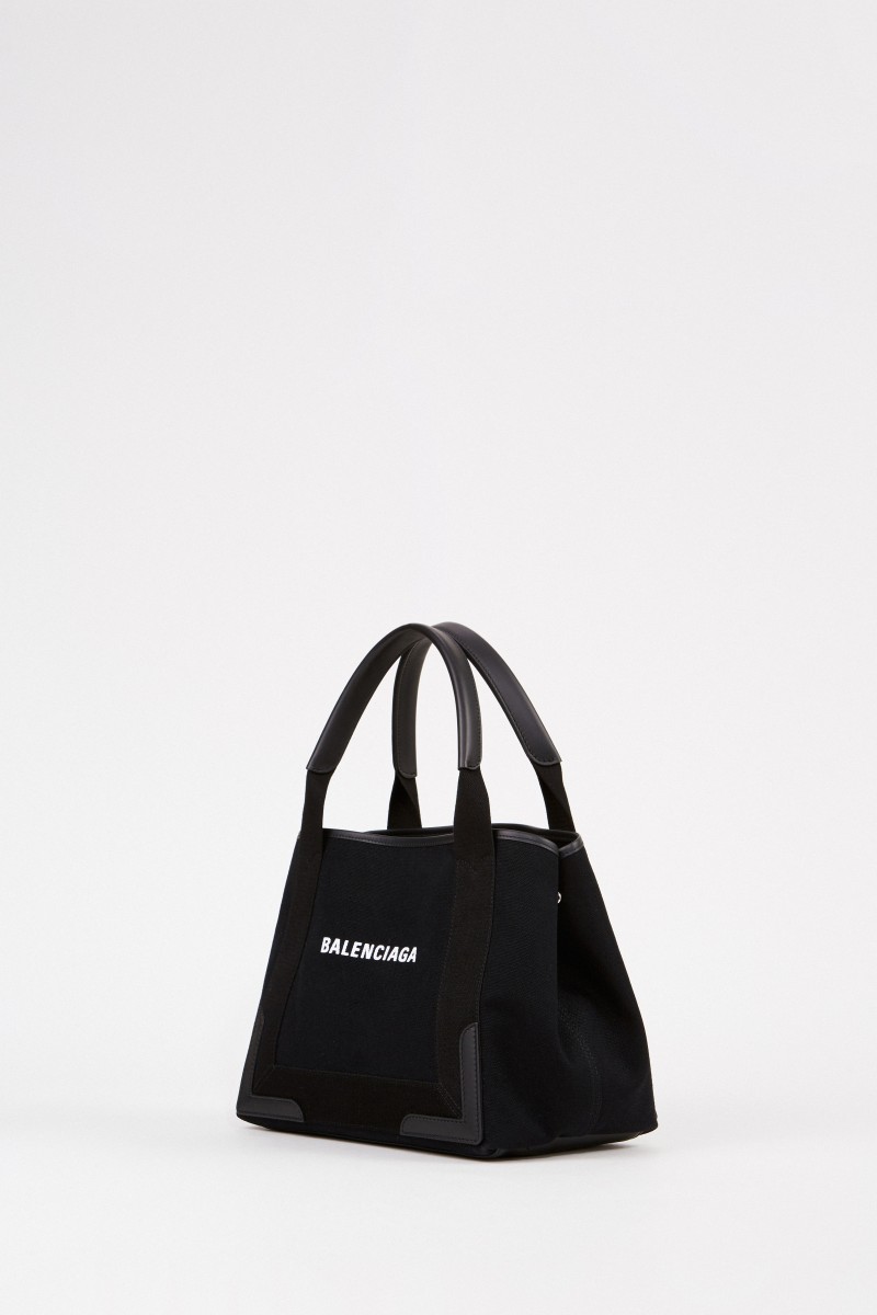 Shopper mit frontalem Logo-Detail Schwarz