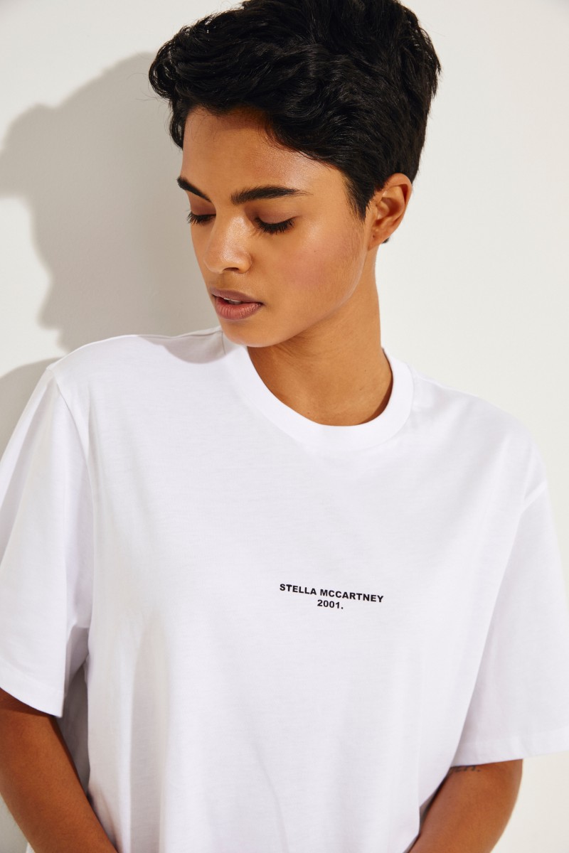 T-Shirt mit Logo-Aufdruck Weiß